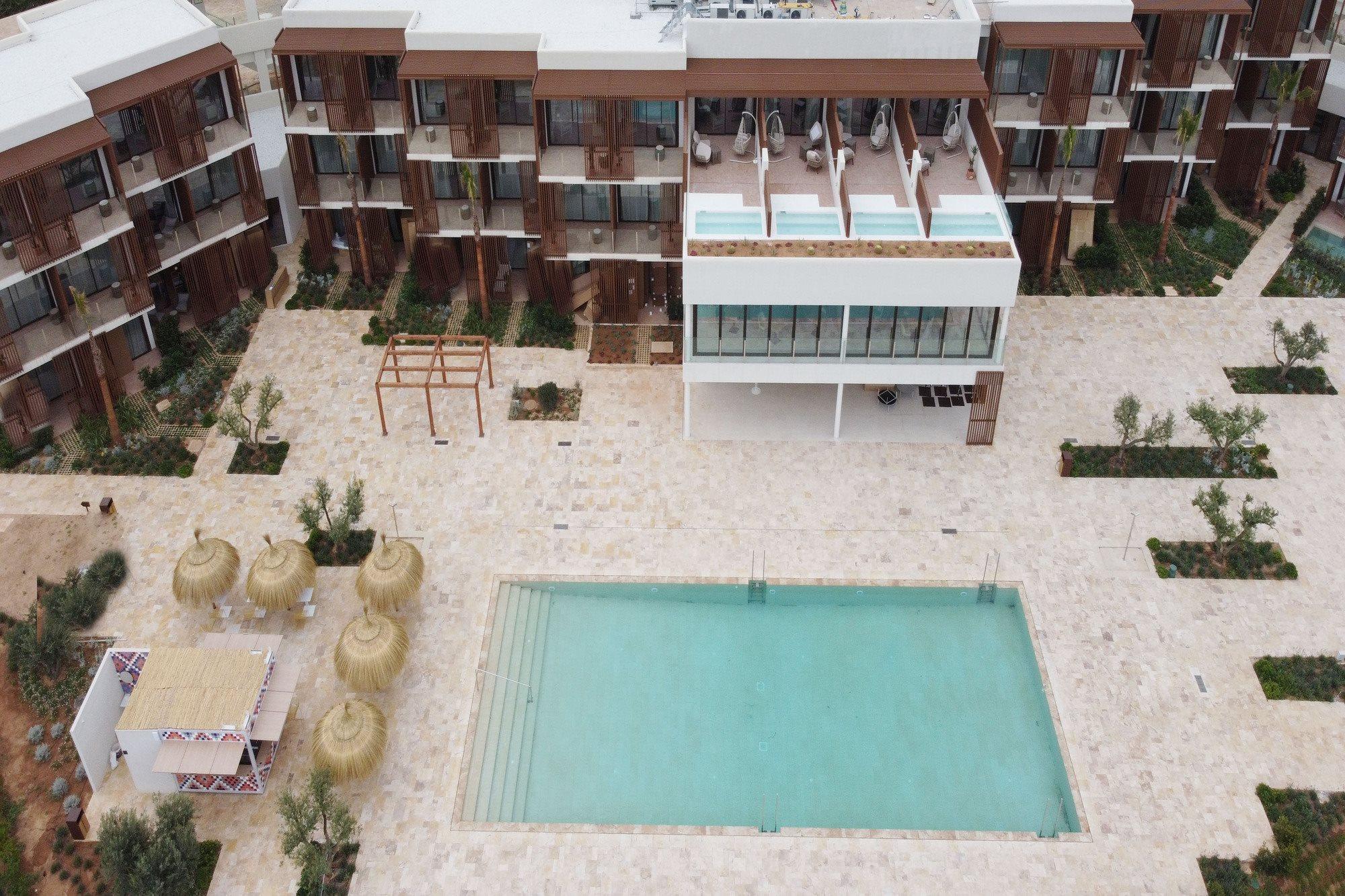Cala San Miguel Ibiza Resort, Adults Only, Curio Collection By Hilton Port de Sant Miguel エクステリア 写真 Aerial view of the hotel